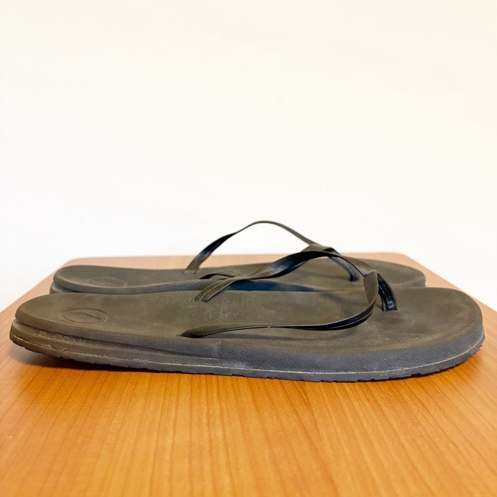 Volcom E-Cliner Prayer Sandal Black Out Recycle - size 7